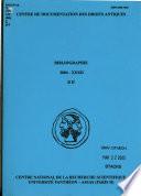 Bibliographie - Centre de documentation des droits antiques