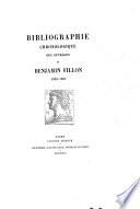 Bibliographie chronologique des ouvrages de Benjamin Fillon 1838-1881