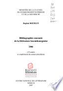 Bibliographie courante de la littérature luxembourgeoise