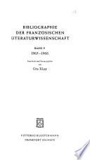 Bibliographie d'histoire littéraire française