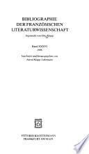 Bibliographie d'histoire littéraire française