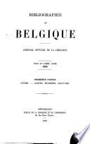 [Bibliographie de Belgique / 1 ] ; Bibliographie de Belgique. Partie 1, Livres, cartes, estampes, gravures