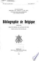 Bibliographie de Belgique