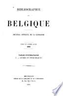 Bibliographie de Belgique