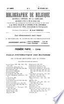 Bibliographie de Belgique
