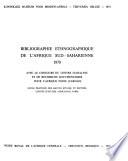 Bibliographie de l'Afrique sud-saharienne, sciences humaines et sociales