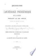Bibliographie de l'archéologie préhistorique de la Suède pendant le XIXe siècle