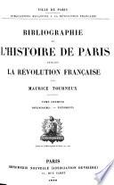 Bibliographie de l'histoire de Paris pendant la Révolution française