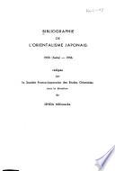 Bibliographie de l'orientalisme japonais: 1955 (Suite)-1956