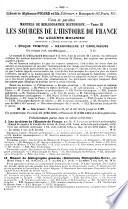 Bibliographie de la France