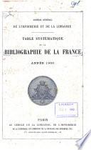 Bibliographie de la France, ou Journal général de l'imprimerie et de la librairie
