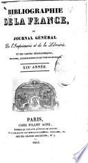 Bibliographie de la France, ou, Journal général de l'imprimerie et de la librairie