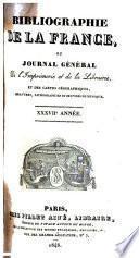 Bibliographie de la France, ou Journal général de l'imprimerie et de la librairie