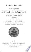 Bibliographie de la France, ou Journal général de l'imprimerie et de la librairie