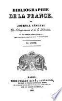 Bibliographie de la France, ou Journal général de l'imprimerie et de la librairie