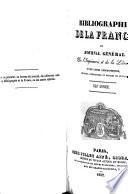Bibliographie de la France, ou Journal général de l'imprimerie et de la librairie