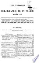 Bibliographie de la France, ou Journal général de l'imprimerie et de la librairie