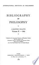 Bibliographie de la philosophie