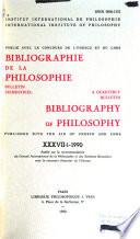 Bibliographie de la philosophie