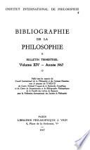 Bibliographie de la philosophie