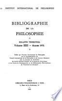 Bibliographie de la philosophie