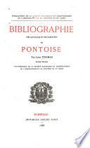 Bibliographie de la ville et du canton de Pontoise