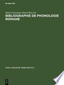 Bibliographie de phonologie romane