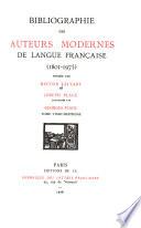 Bibliographie des auteurs modernes de langue française