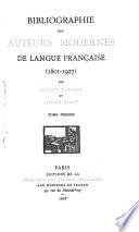 Bibliographie des auteurs modernes de langue française