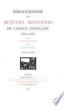Bibliographie des auteurs modernes de langue française