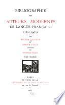 Bibliographie des auteurs modernes de langue française