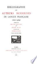 Bibliographie des auteurs modernes de langue française