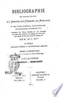 Bibliographie des ouvrages relatifs a l'amour, aux femmes, au marriage et des livres facétieux, pantagruéliques, scatologiques, satyriques, etc. ... ordre alphabetique par noms d'auteurs et titres d'ouvrages par M. Le C. D'I***