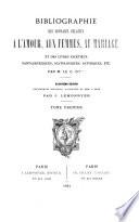 Bibliographie des ouvrages relatifs à l'amour