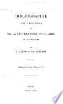 ...Bibliographie des traditions et de la littérature populaire de la Bretagne