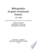 Bibliographie du genre romanesque français, 1751-1800