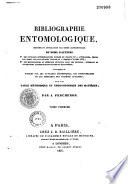 Bibliographie entomologique
