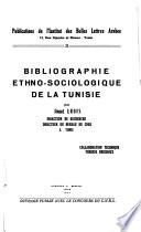 Bibliographie ethno-sociologique de la Tunisie