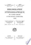 Bibliographie ethnographique de l'Afrique sud-saharienne. 1925/30-