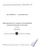Bibliographie ethnographique du Congo belge et des régions avoisinantes