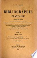 Bibliographie française, 2. sér., paraissant par périodes quinquennales: 1900-1904. 1908