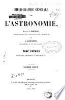 Bibliographie générale de l'astronomie: 1a part