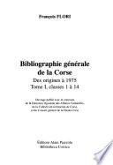 Bibliographie générale de la Corse
