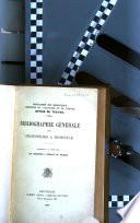 Bibliographie générale des industries à domicile