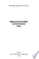 Bibliographie genevoise