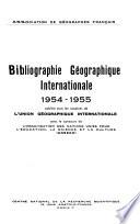 Bibliographie géographique annuelle
