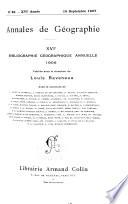 Bibliographie géographique annuelle