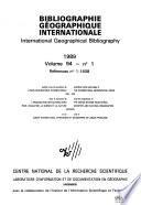 Bibliographie géographique annuelle