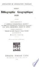 Bibliographie géographique internationale
