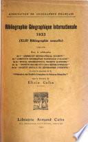 Bibliographie géographique internationale